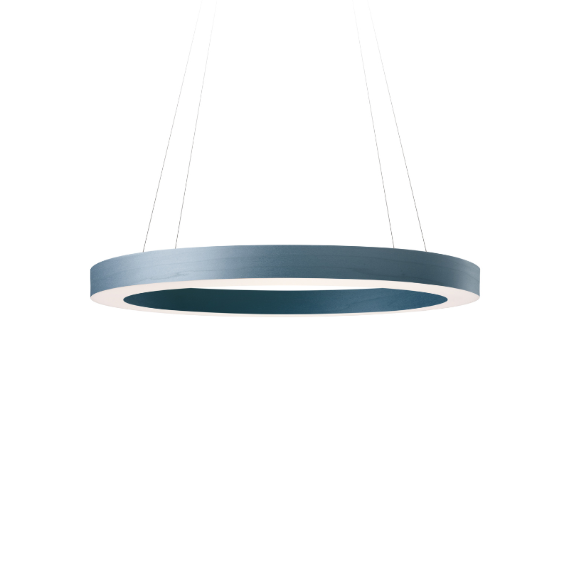 The medium Oh! Line Suspension from LZF lamps in blue.