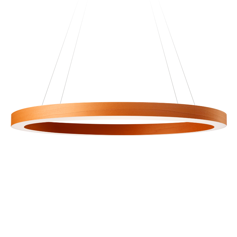 The large Oh! Line Suspension from LZF lamps in orange.