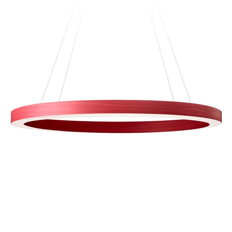 The large Oh! Line Suspension from LZF lamps in red.