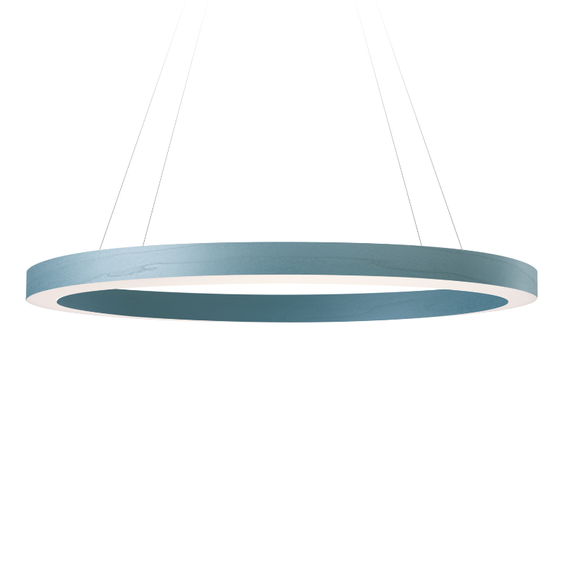 The large Oh! Line Suspension from LZF lamps in sea blue.