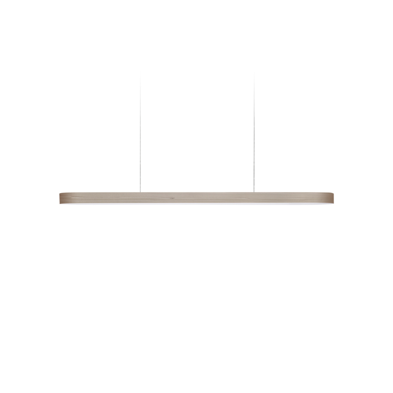 The Short I-Line Suspension from LZF lamps with grey veneer.