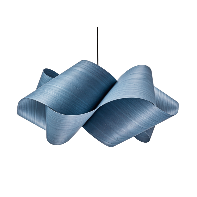 The Swirl Suspension from LZF Lamps in blue.