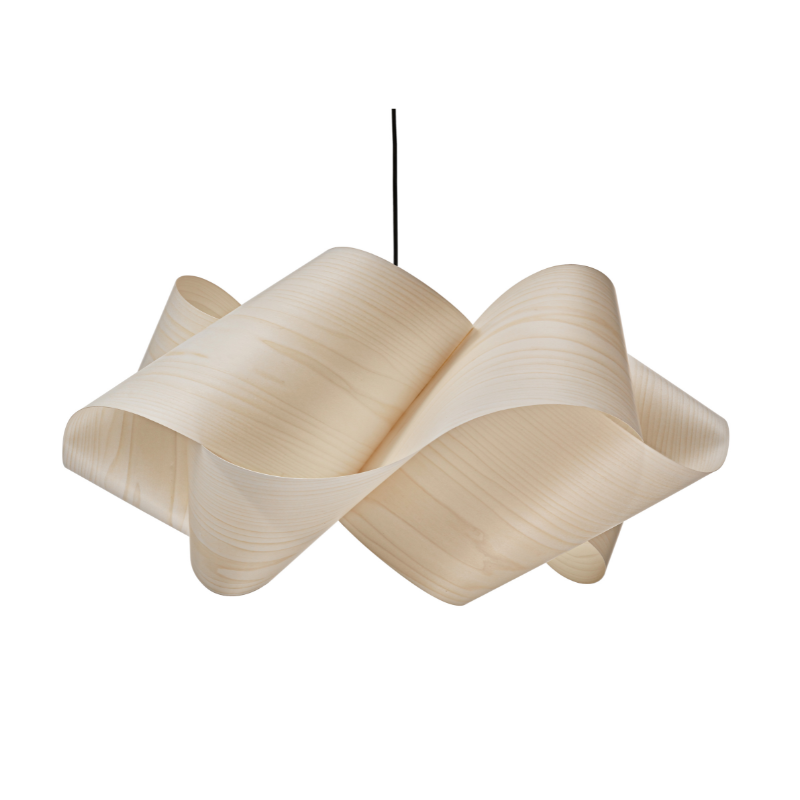 The Swirl Suspension from LZF Lamps in ivory white.