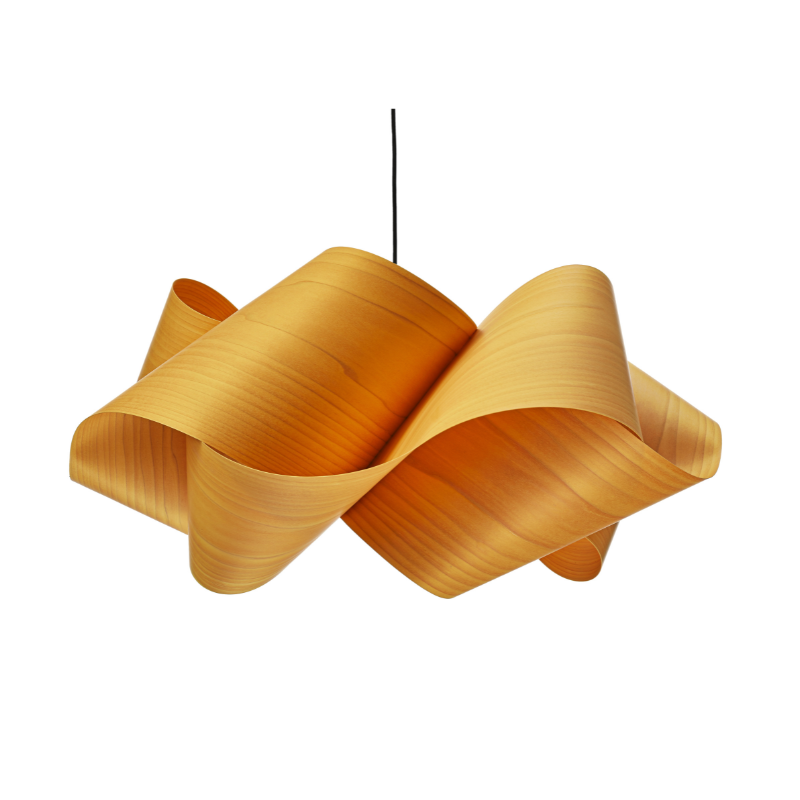 The Swirl Suspension from LZF Lamps in yellow.