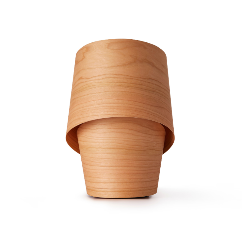 The Tiny Table from LZF lamps in natural cherry.