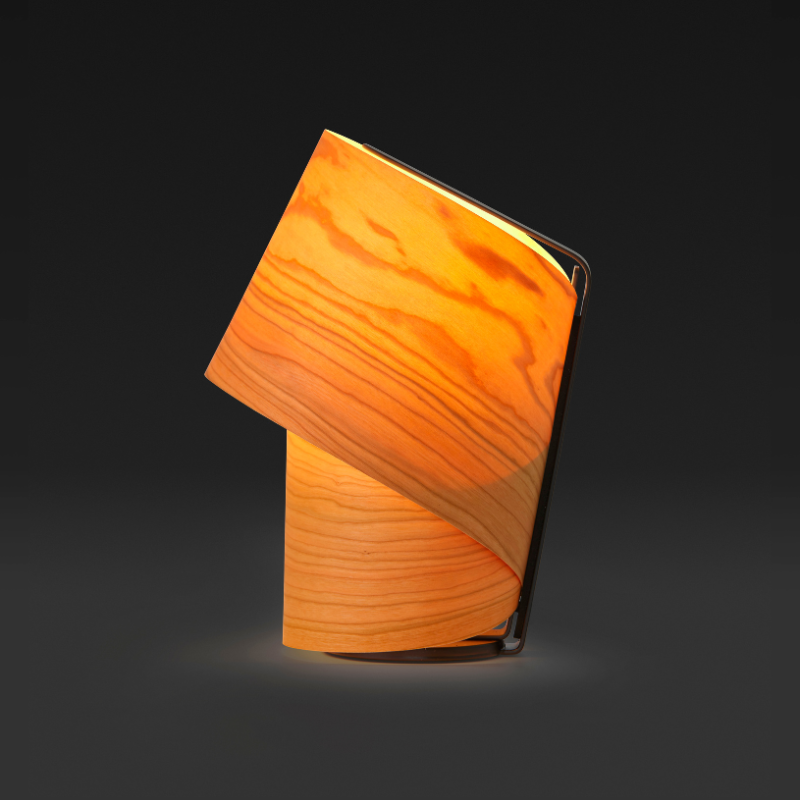 The Tiny Table from LZF lamps in yellow in a studio.