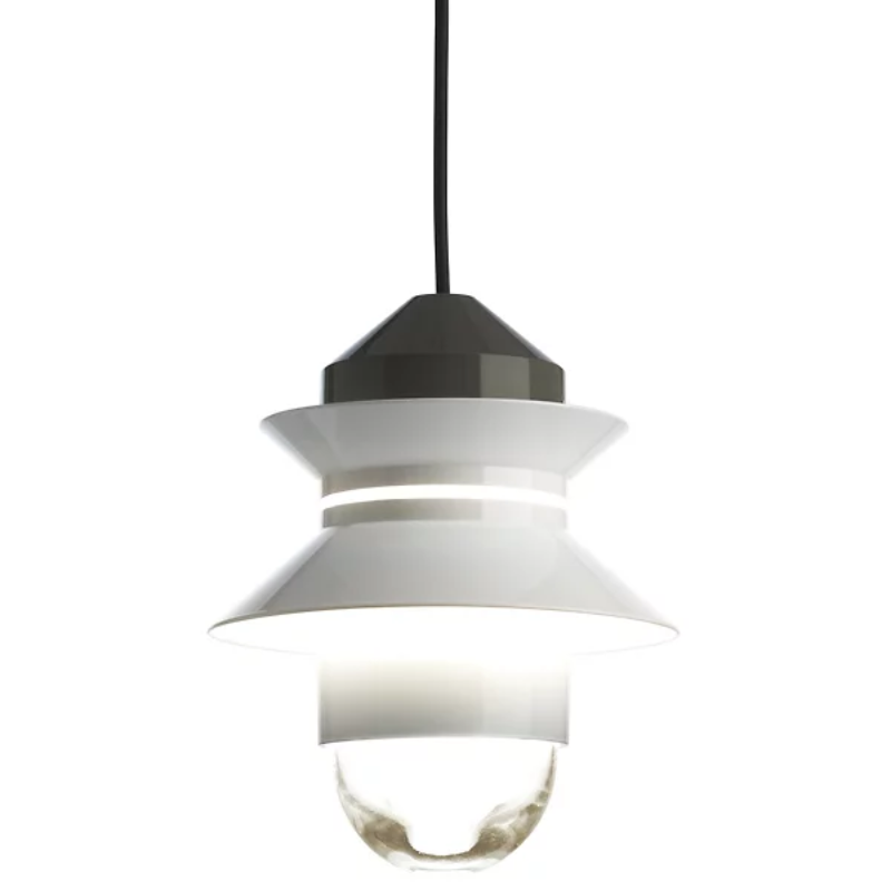 The Santorini Outdoor Pendant from Marset in white.