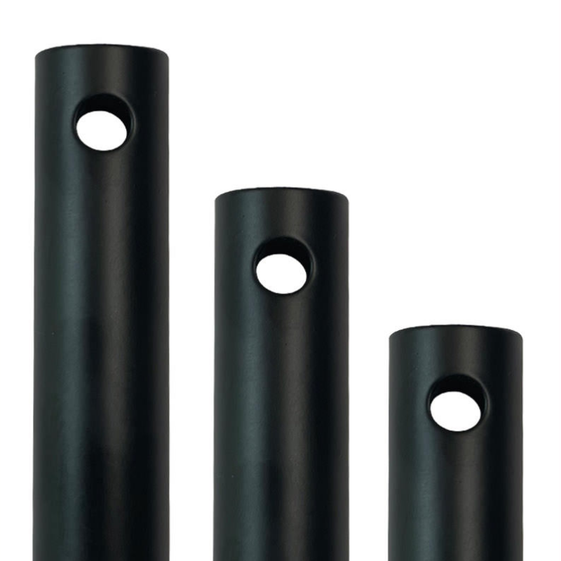 A standard down rod from The Modern Fan Co. in matte black finish.