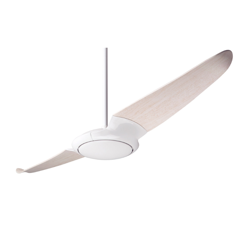 The gloss white body with whitewash blades IC/Air2 DC - 56″ from Modern Fan Co.