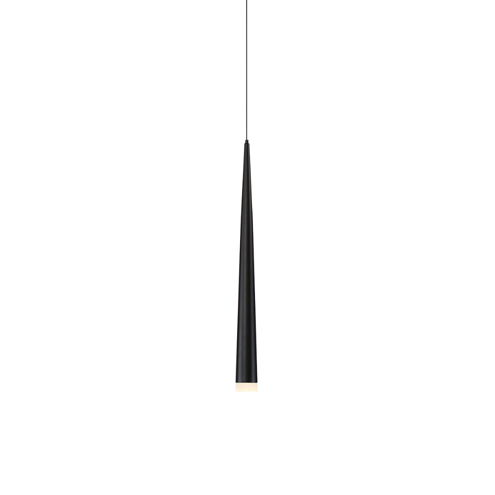 The 19 inch black Cascade Pendant Light from Modern Forms.