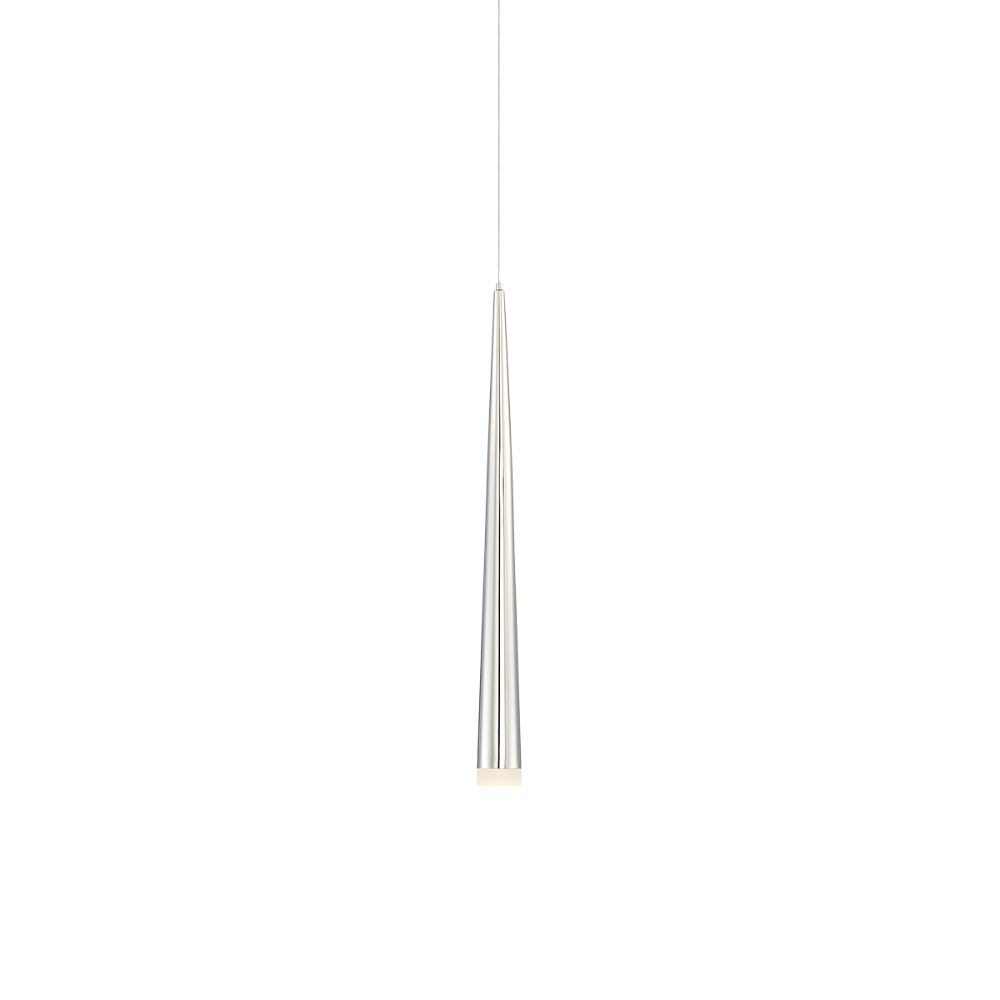 The 19 inch polished nickel Cascade Pendant Light from Modern Forms.
