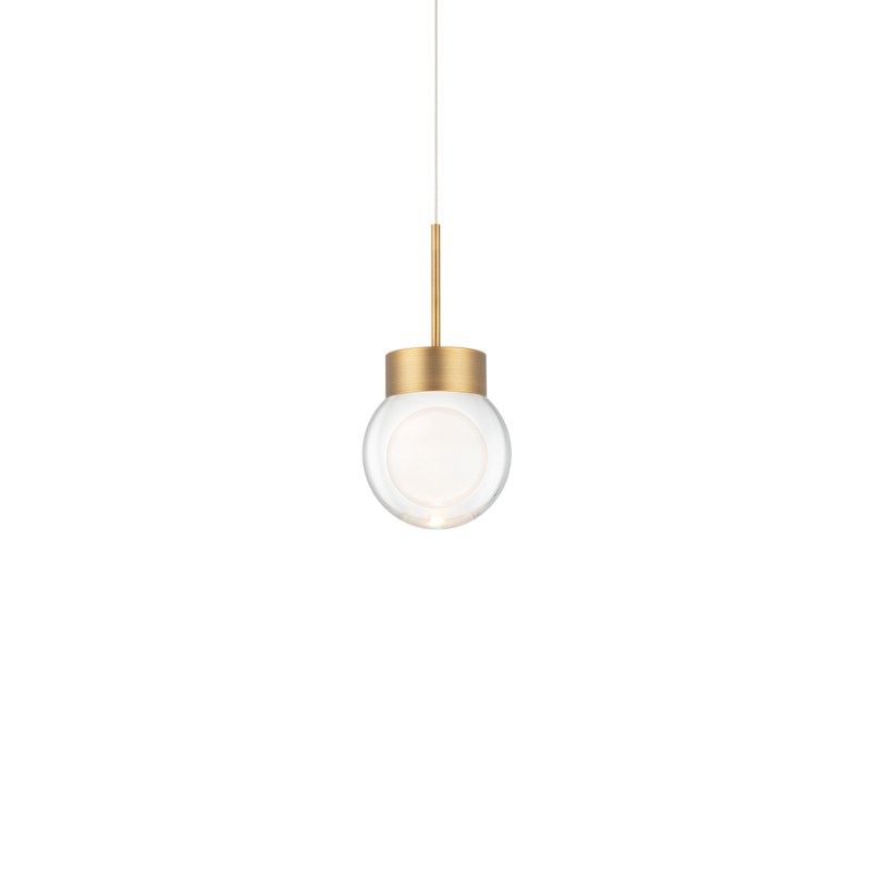 The Double Bubble from Modern Forms in aged brass.