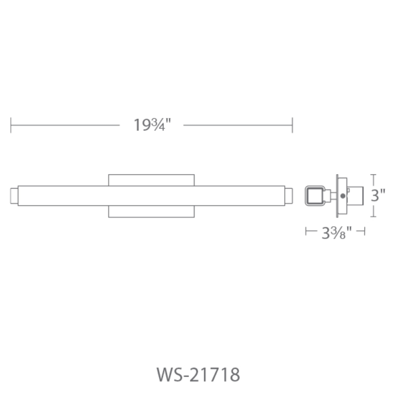 The 20 inch Mini Vogue from Modern Forms dimensions. all-groups