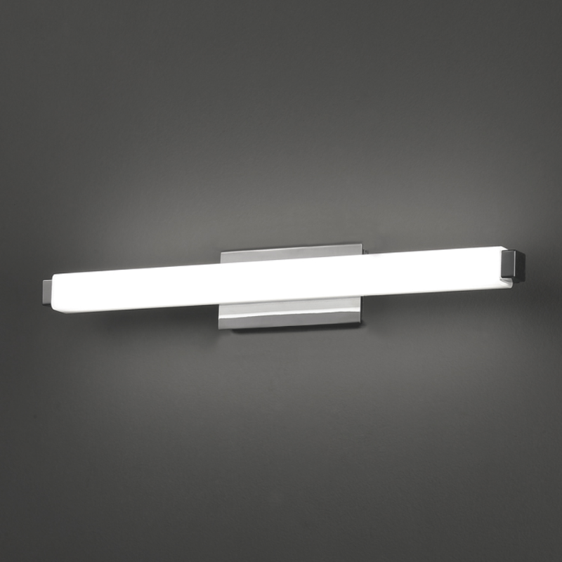 The Mini Vogue from Modern Forms in a bathroom used as a vanity light.