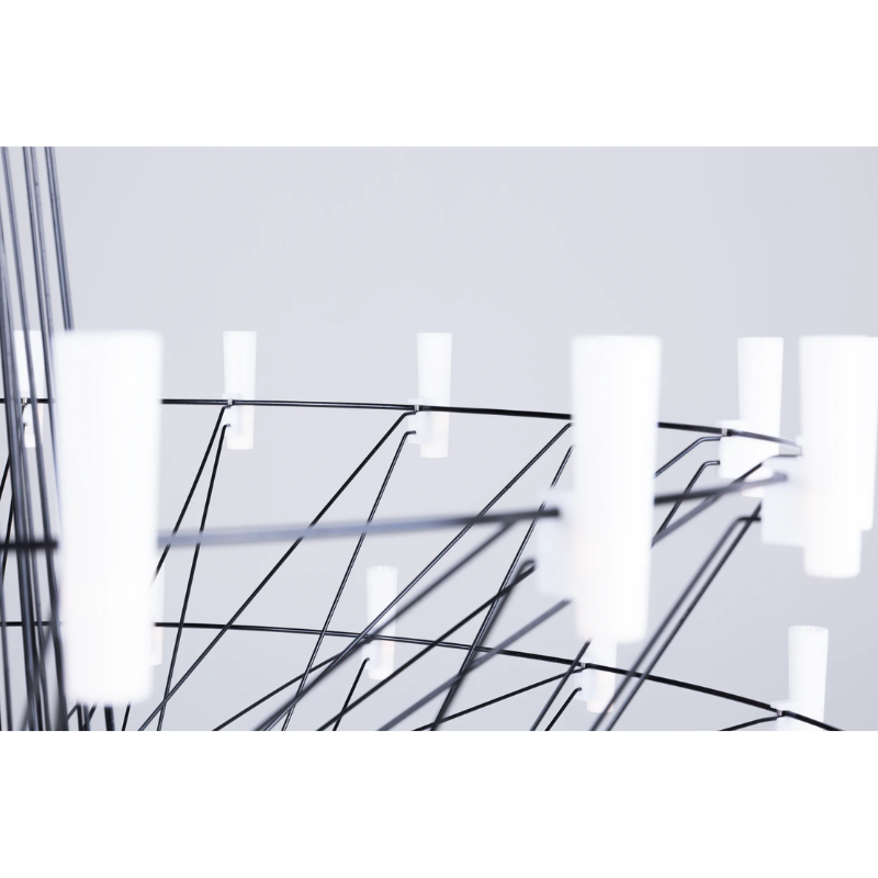 The black Coppélia Suspended from Moooi in detail.