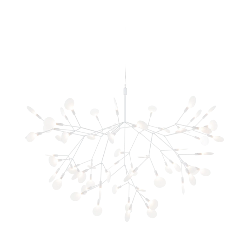 The large white Heracleum III Suspended from Moooi.