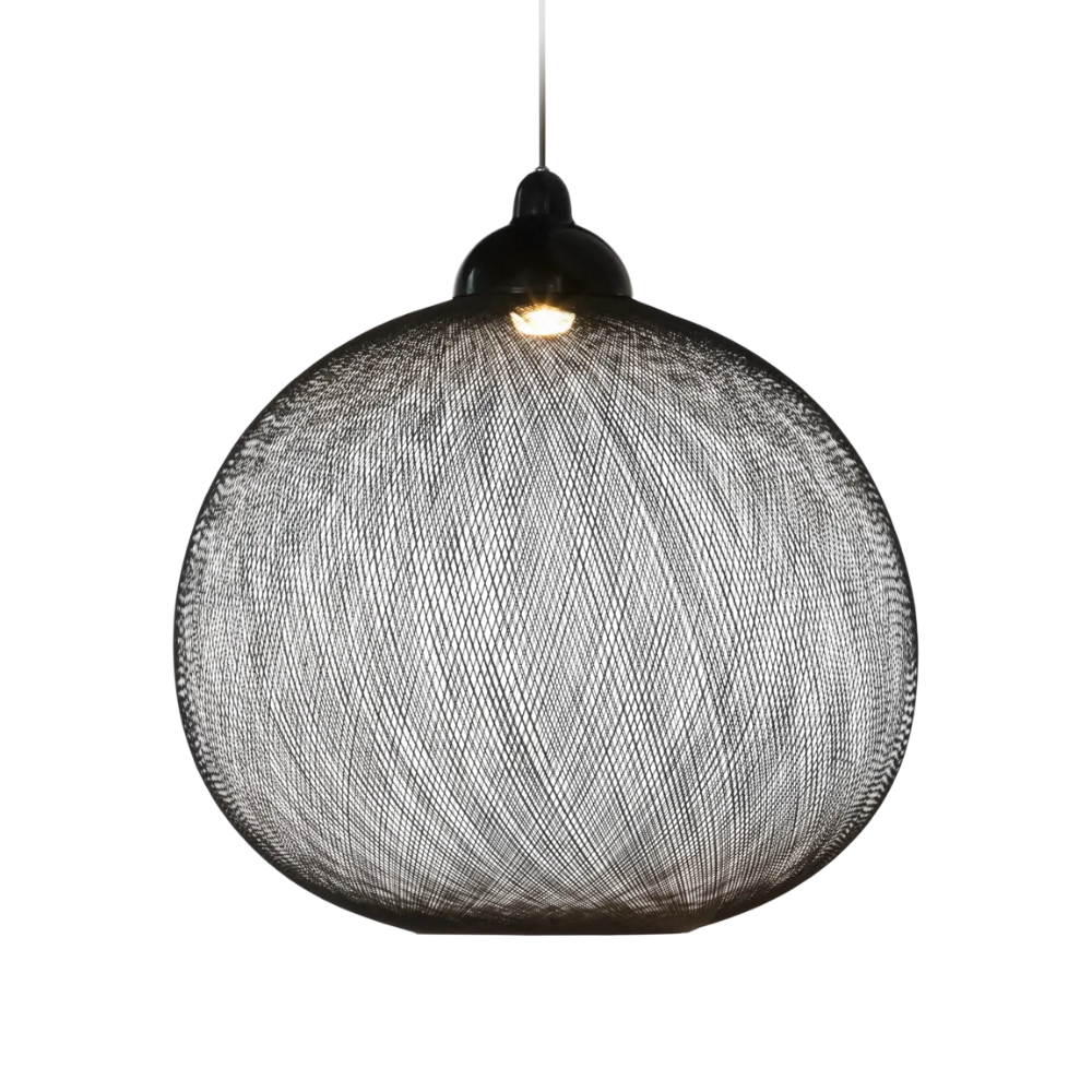 The Non Random Pendant by Moooi, size D48 in Black.