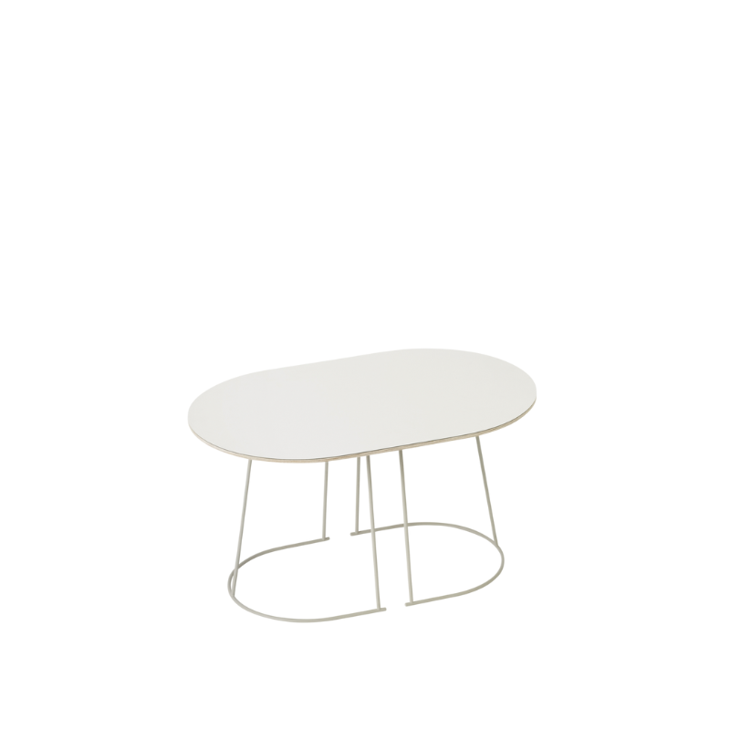 The small Airy Coffee Table from Muuto in off-white.