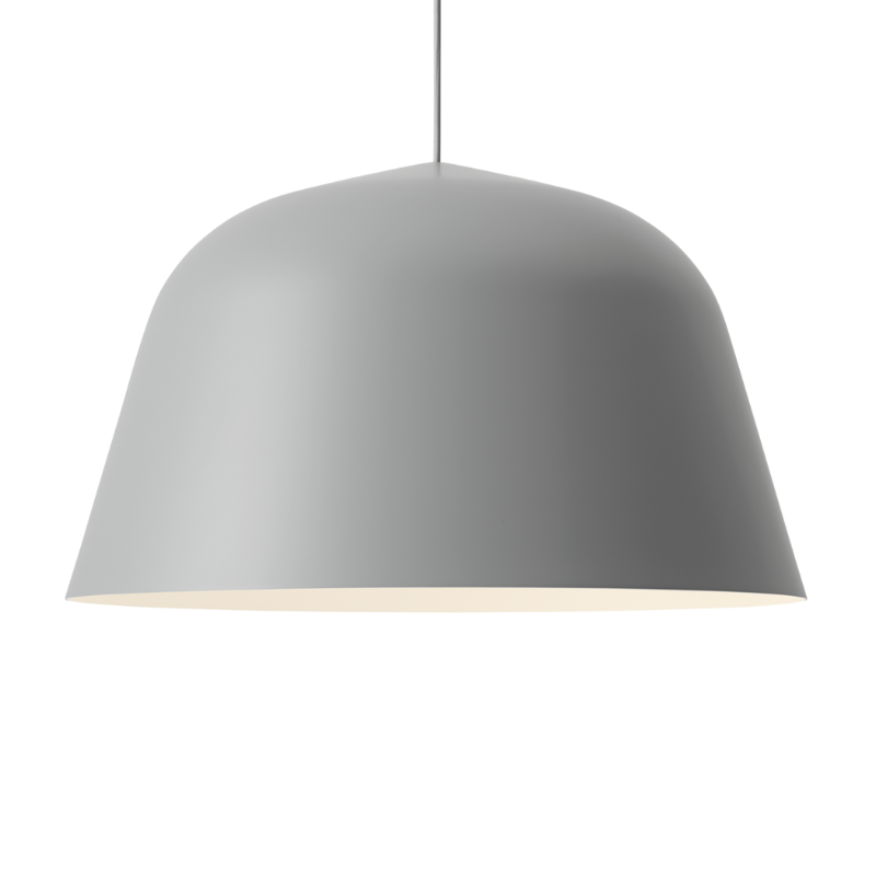 The large Ambit Pendant Lamp from Muuto in gray.