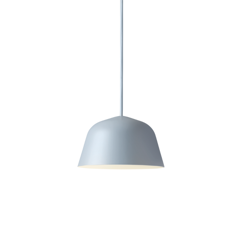 The mini Ambit Pendant Lamp from Muuto in light blue.