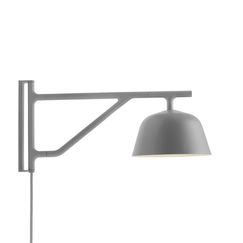 The Ambit Wall Lamp from Muuto in gray.