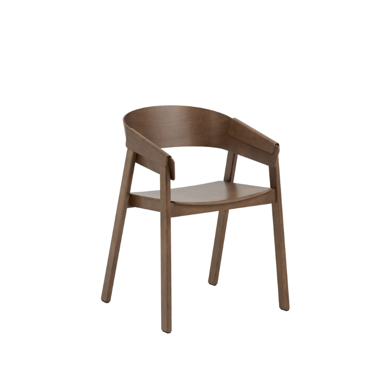 The Cover Armchair from Muuto in stained dark brown.