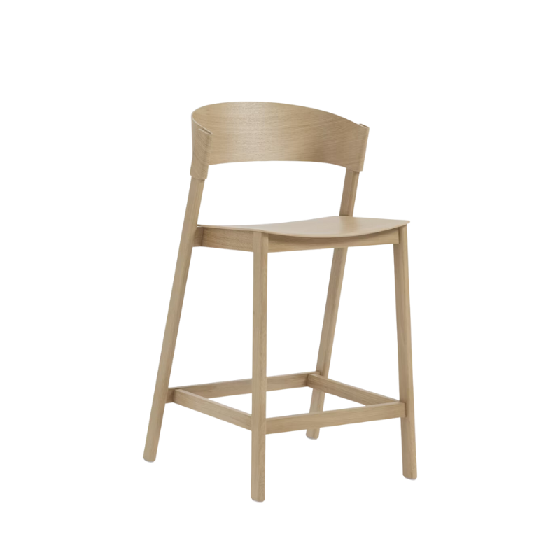 The Cover Counter Stool from Muuto in oak.