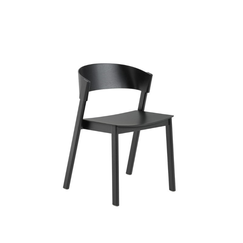 The Cover Side Chair from Muuto in black.