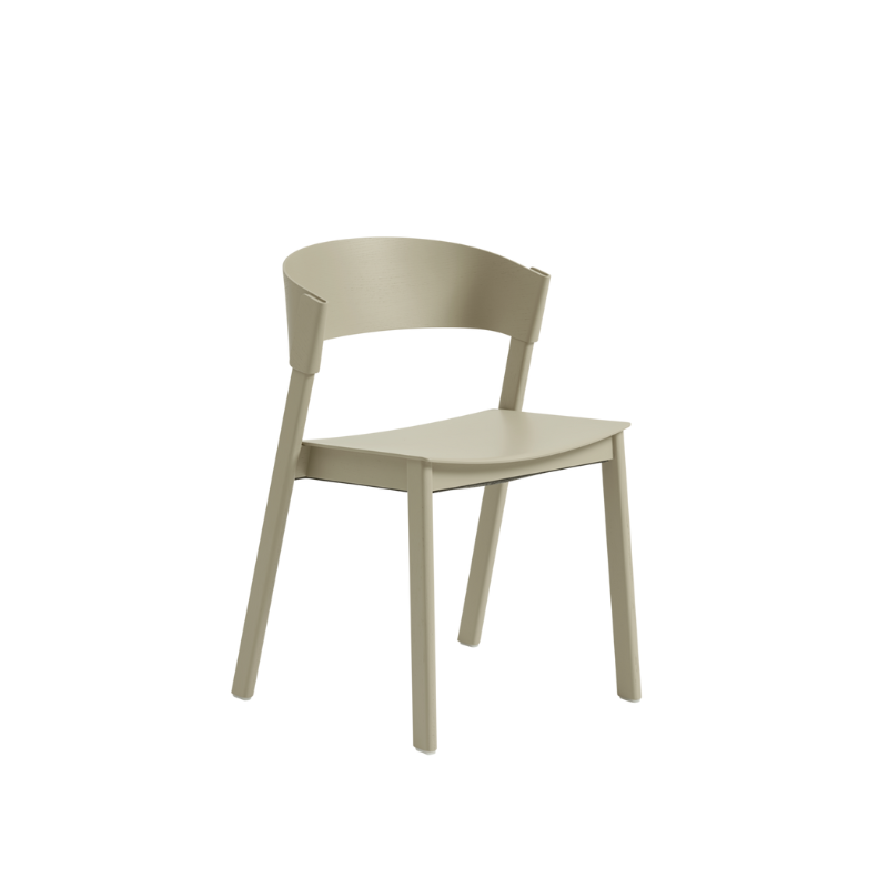 The Cover Side Chair from Muuto in dark beige.