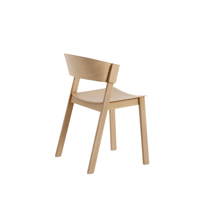 The Cover Side Chair from Muuto in oak from the back.
