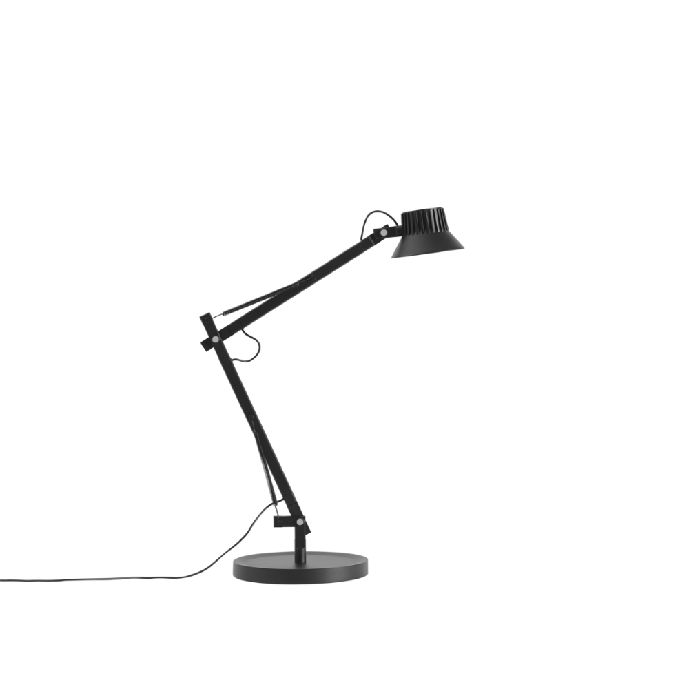The medium black Dedicate Table Lamp from Muuto with the standard base.