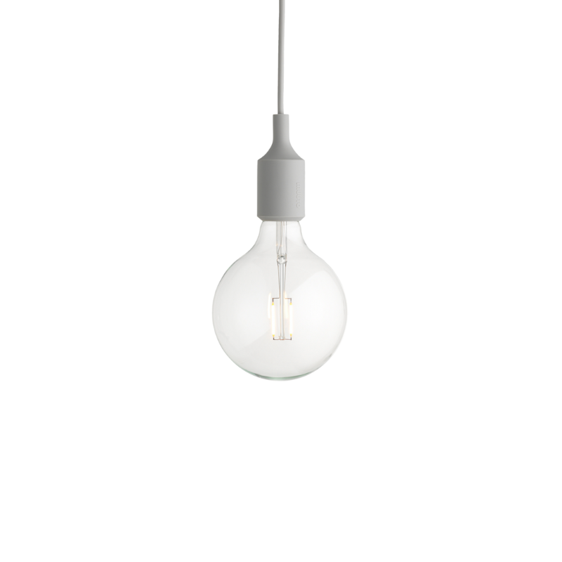 The E27 Pendant Lamp from Muuto in light gray.