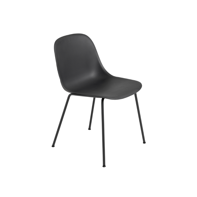 The Fiber Side Chair from Muuto in anthracite black.