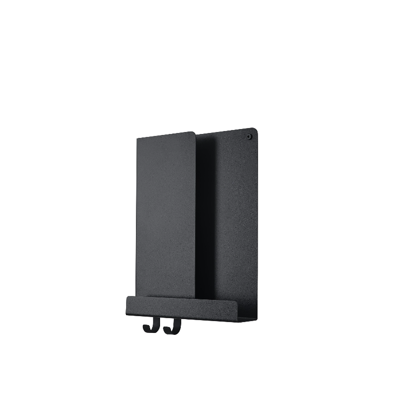 The 11 inch Folded Shelves from Muuto in black.