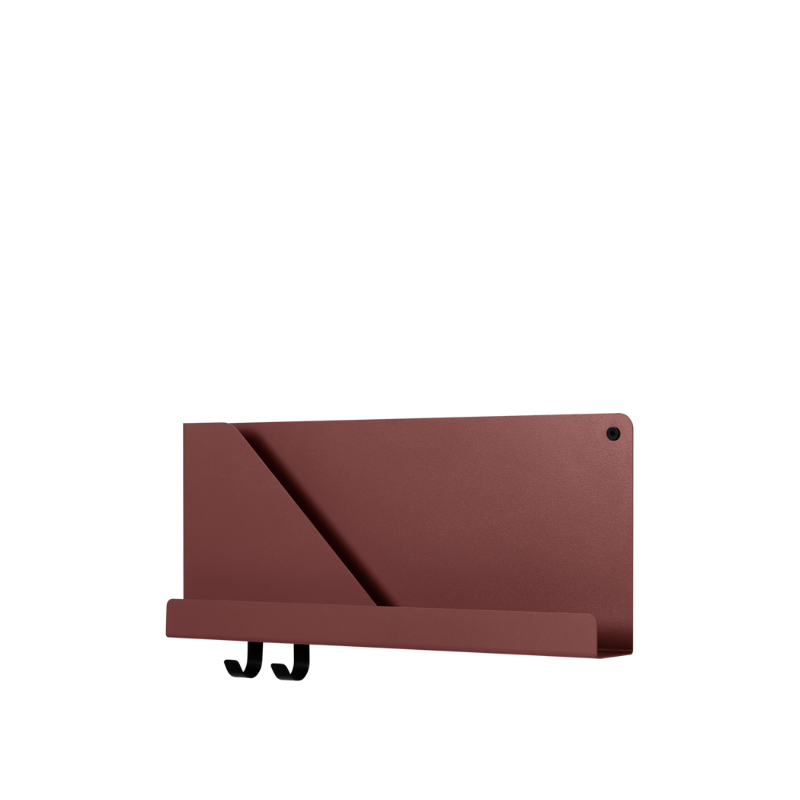 The Folded Shelves 20 Inch Deep Red from Muuto.