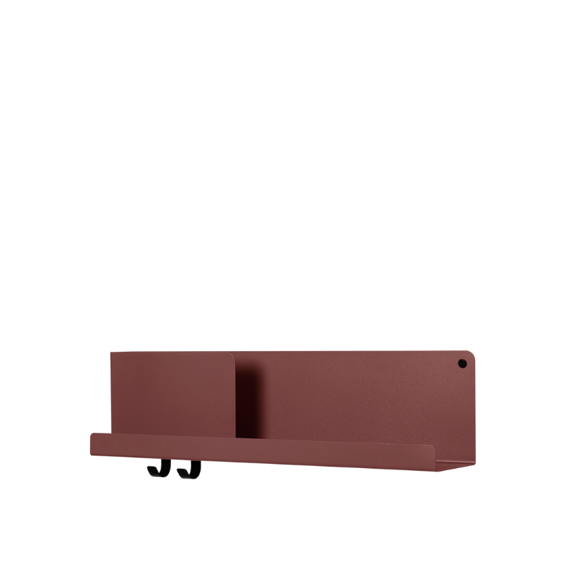 The Folded Shelves 24 Inch Deep Red from Muuto.