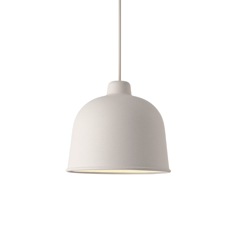 The Grain Pendant Lamp from Muuto in white.