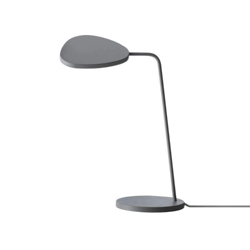 The Leaf Table Lamp from Muuto in gray.