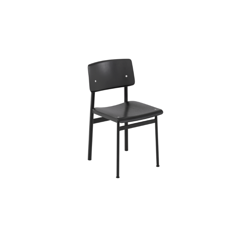 The Loft Chair from Muuto in black and black.