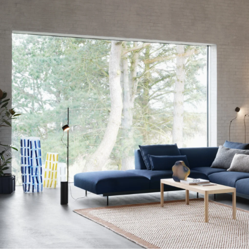 The Post Floor Lamp from Muuto in a family area.