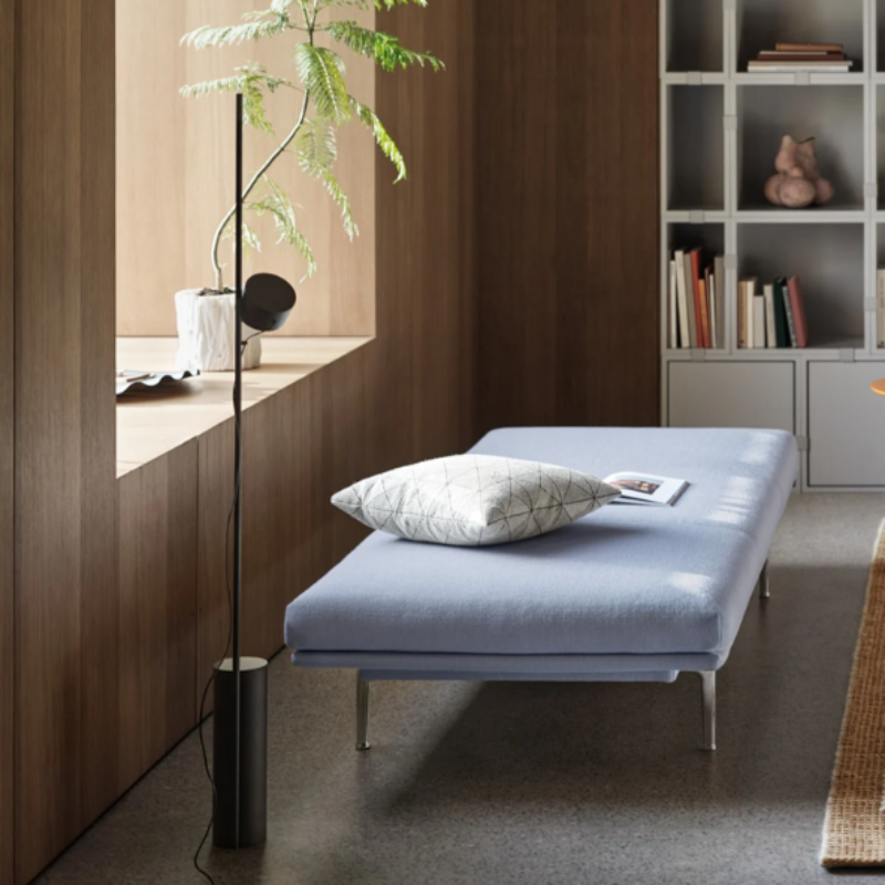 The Post Floor Lamp from Muuto in a home office.