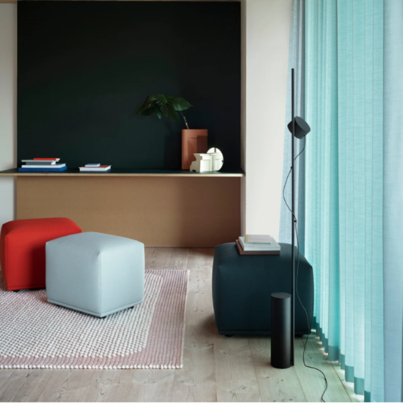 The Post Floor Lamp from Muuto in a lounge.