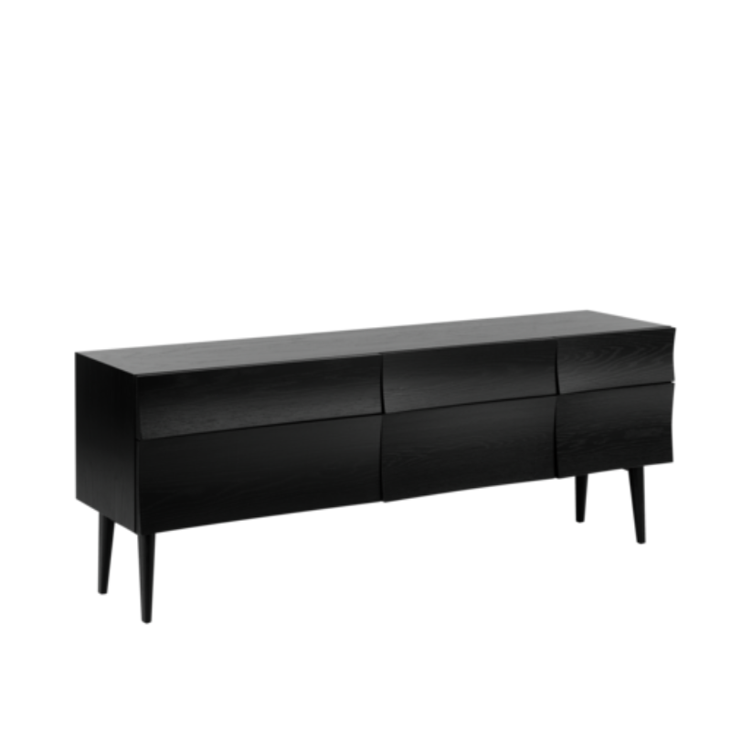 The large Reflect Sideboard from Muuto in black oak.