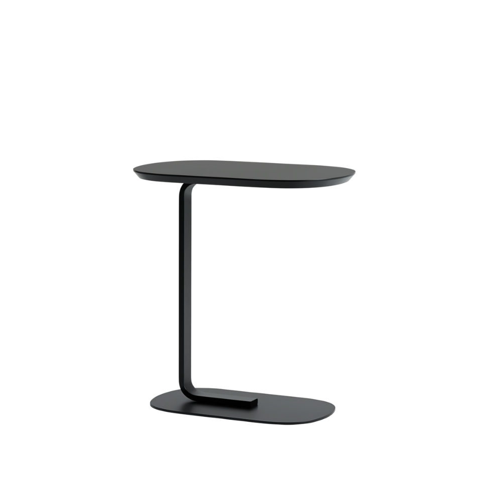 The 23 inch black Relate Side Table from Muuto.