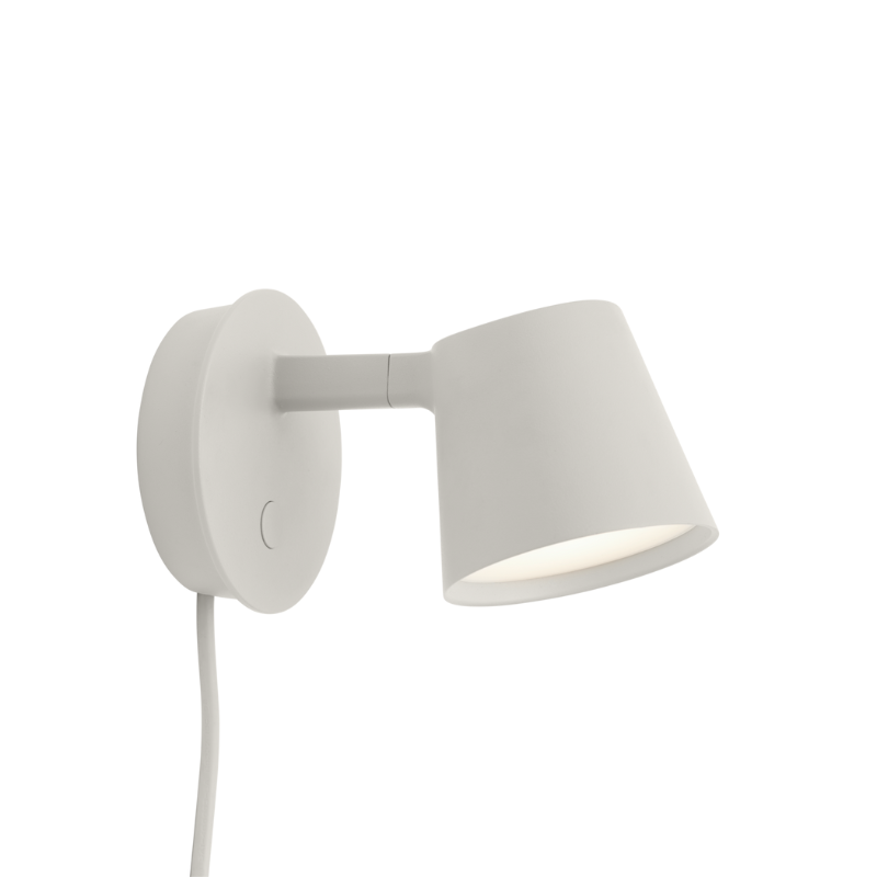 The Tip Wall Lamp from Muuto in gray.