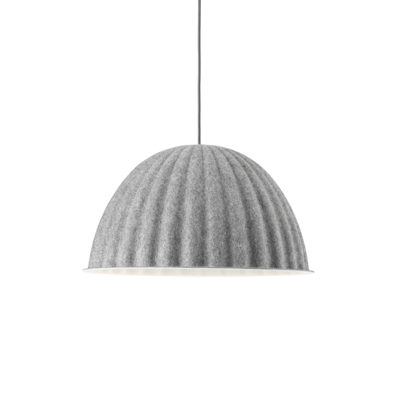 The medium Under the Bell Pendant Lamp from Muuto in gray.