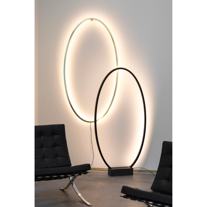 The Ellisse Floor Lamp by Nemo in a living space.