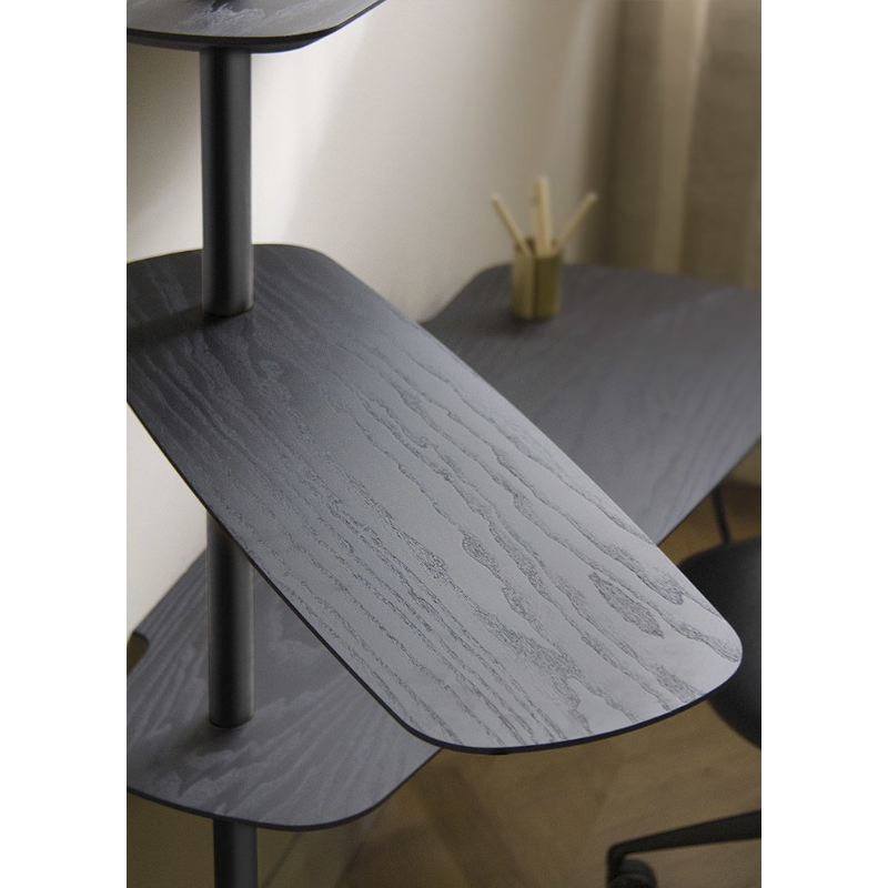 The black ash Unica Escritorio Desk from Nomon in a designer home.