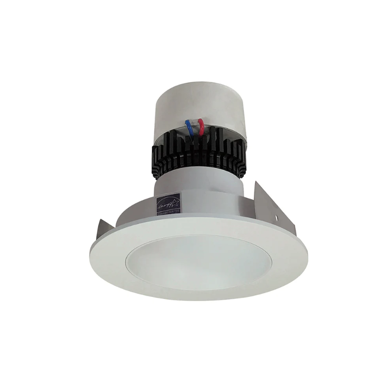 4" Pearl LED Round Retrofit Reflector with Round Aperture in white / white