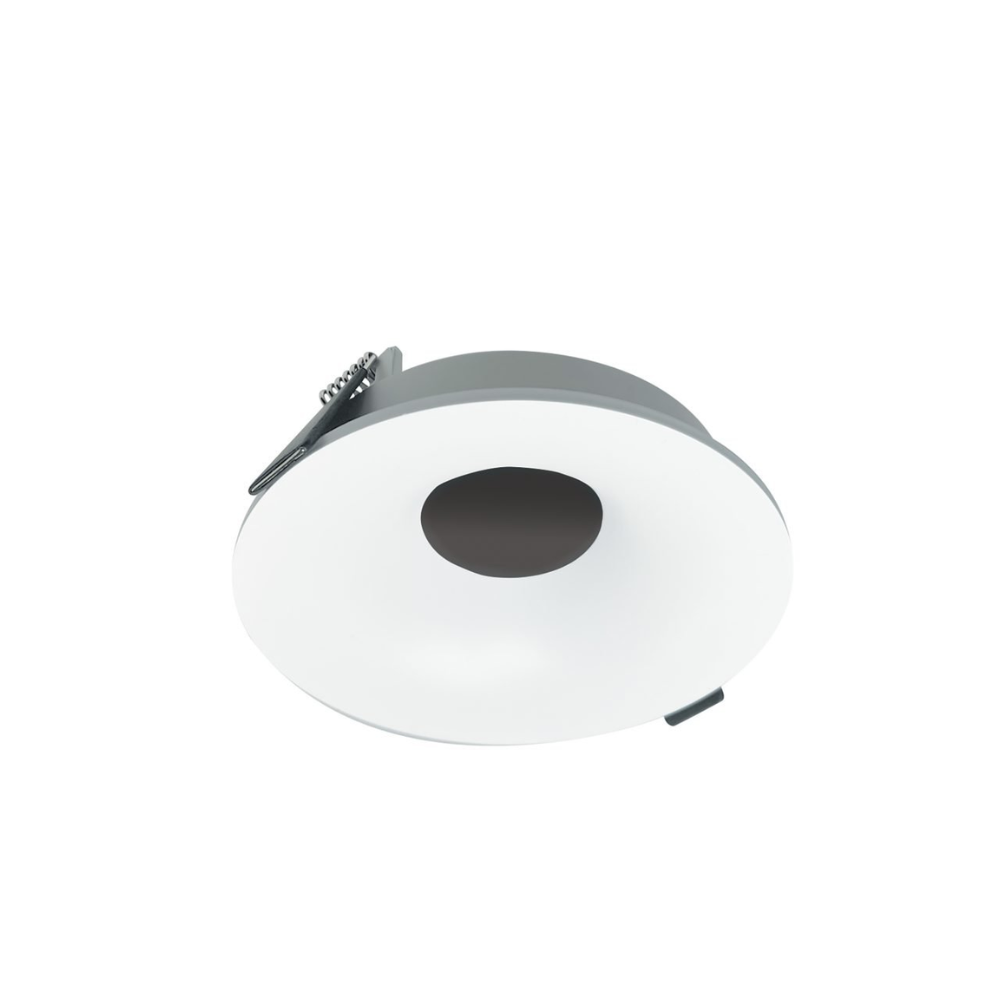 4" Iolite Can-less Round Bullnose Trim Matte powder white